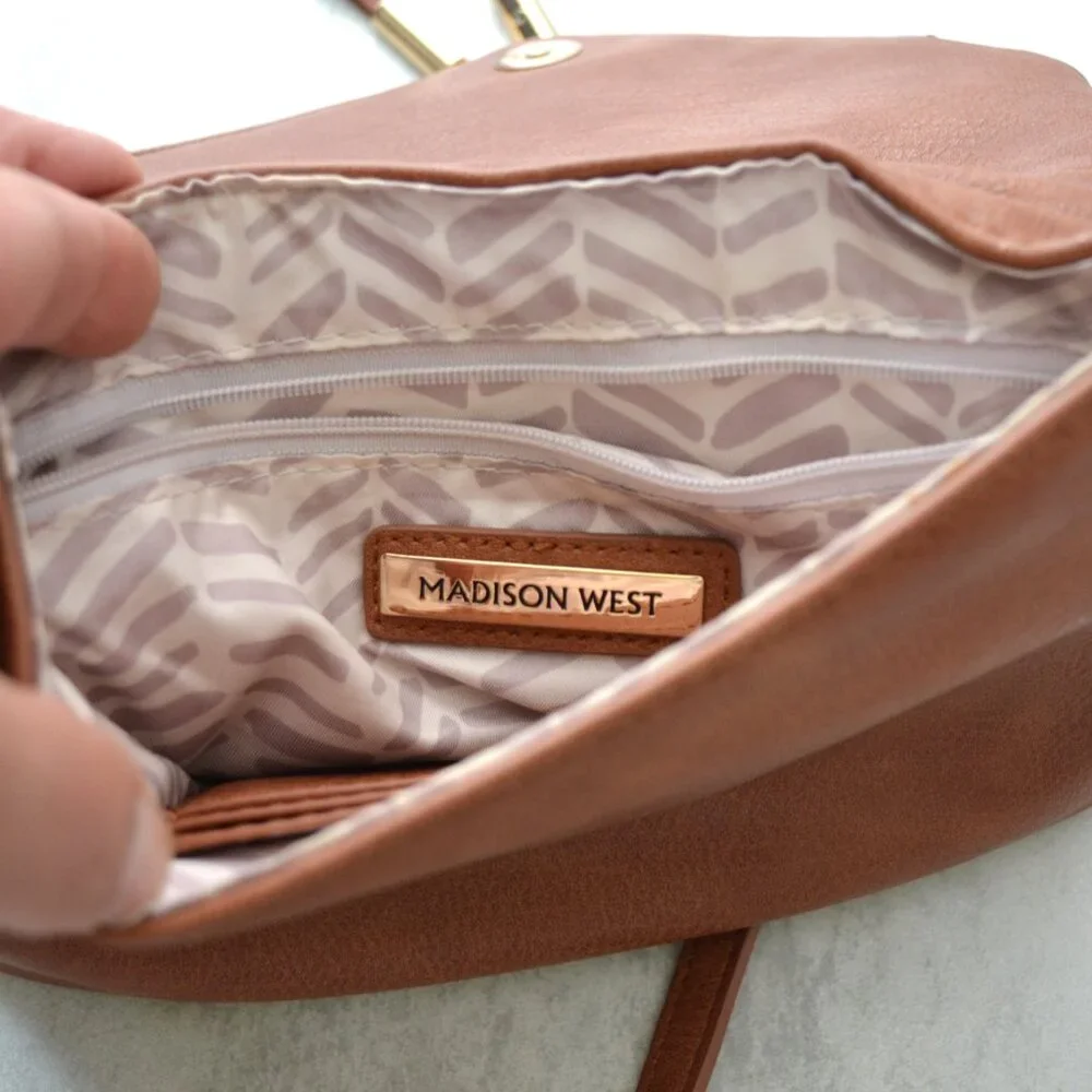 Madison West Crossbody Flap Envelope Clutch Bag